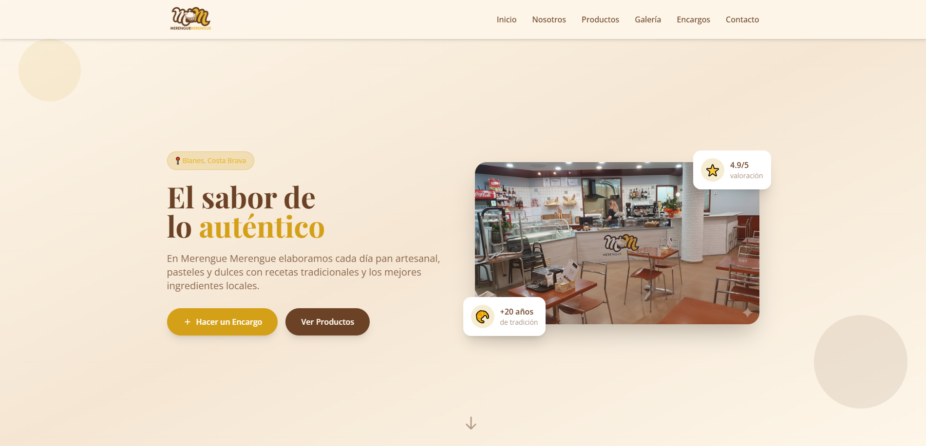 Proyecto Panadería Merengue Merengue